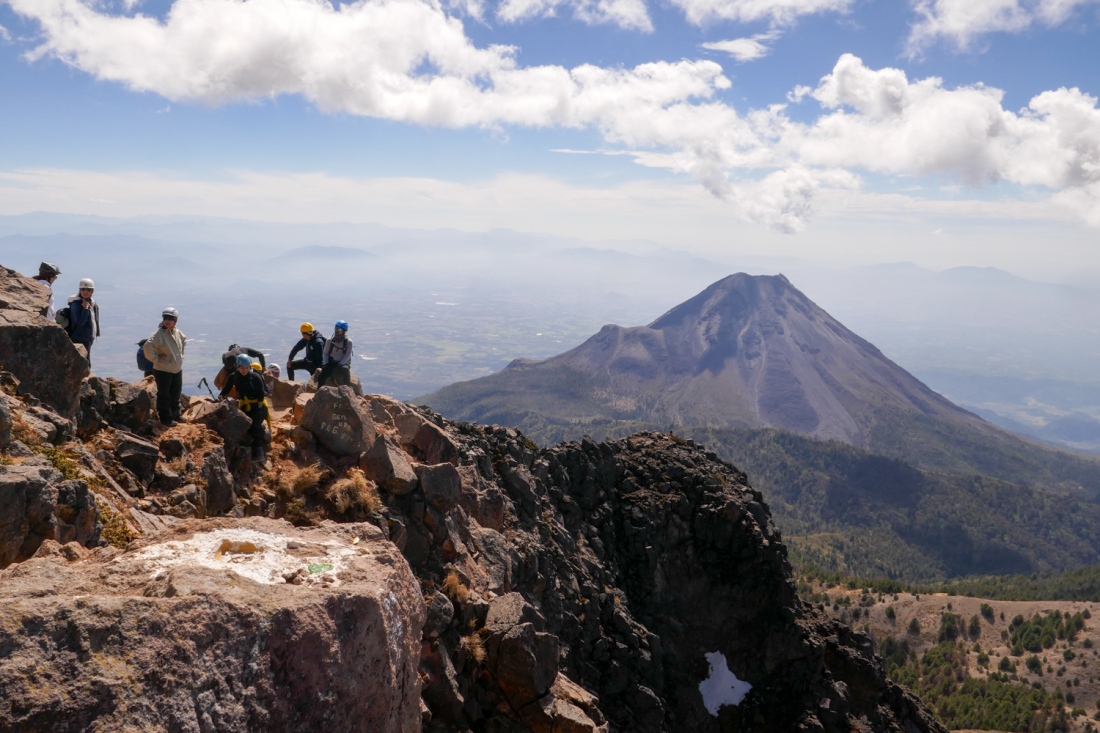 Climbs sit atop Nevado de Colima in Mexico.